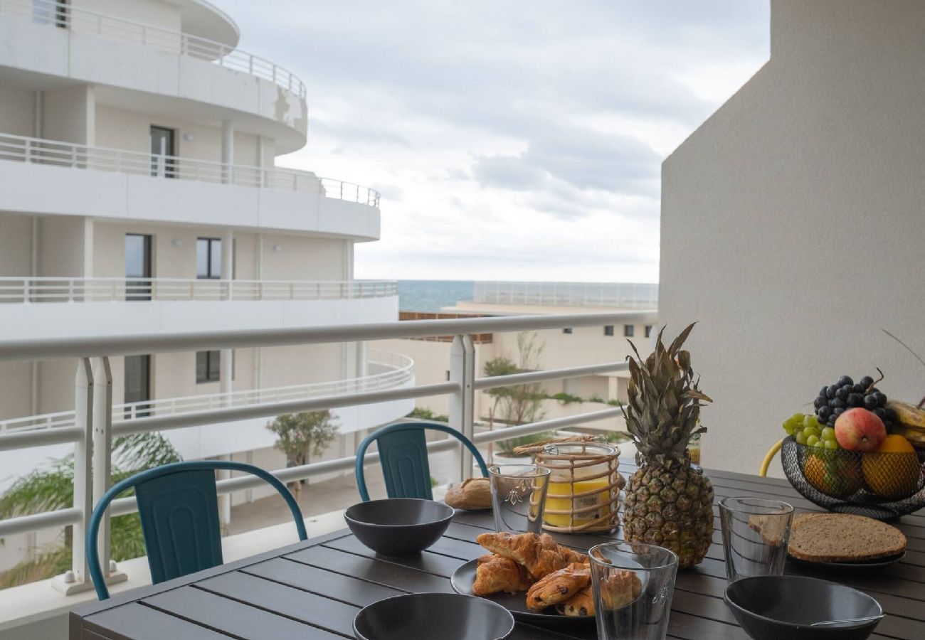 Appartement à Valras-Plage - Valras'Loc Archipel Panarea Terrasse et Vue Mer 