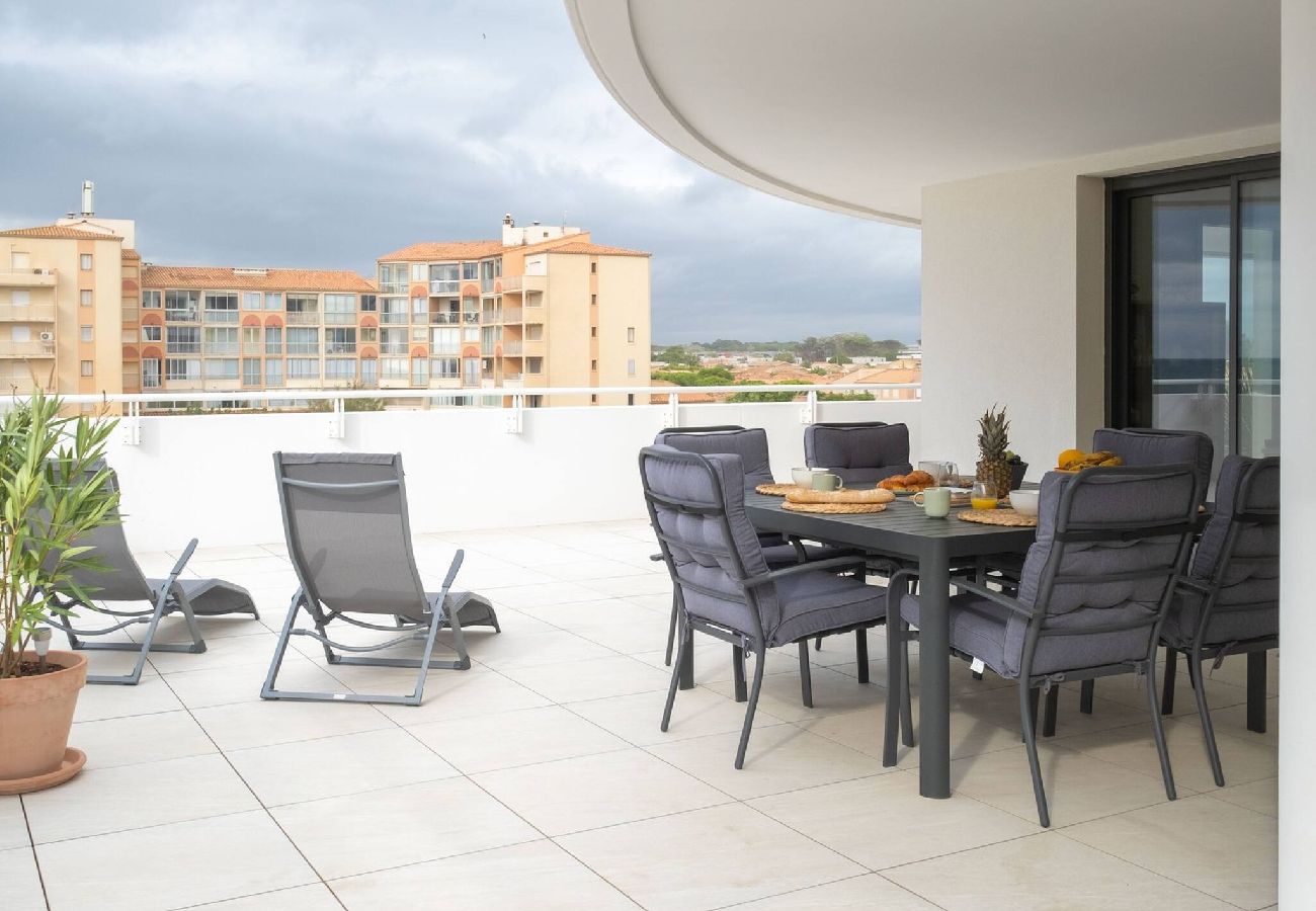 Appartement à Valras-Plage - Valras'Loc Archipel Panarea Horizon Bleu 